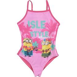 Minions Badeanzug für Mädchen – Isle Style Schwimmhose Badekleidung Kinder Rosa/Pink (as3, Numeric, Numeric_98, Numeric_104, Regular) von United Labels