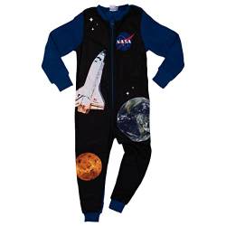 NASA Jumpsuit für Jungen - Overall Pyjama Schlafanzug Kinder Blau/Schwarz (as3, Numeric, Numeric_110, Numeric_116, Regular) von United Labels