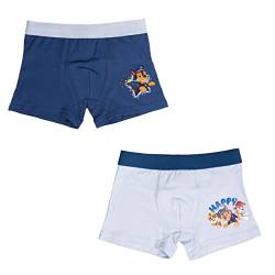 Paw Patrol Boxershorts für Jungen Kinder Unterhose Unterwäsche Blau (2er Pack) (as3, Numeric, Numeric_110, Numeric_116, Regular) von United Labels