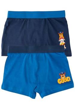 Paw Patrol Boxershorts für Jungen - Unterwäsche Unterhose Boxer Blau (2er Pack) (110) von United Labels