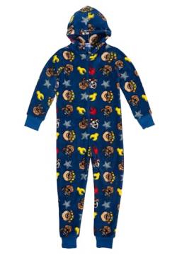 Paw Patrol Jumpsuit für Jungen - Overall Kinder Pyjama Schlafanzug Langarm Blau (DE/NL/SE/PL, Numerisch, 122, 128, Regular, Blau) von United Labels