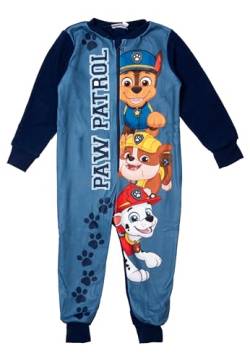 Paw Patrol Jumpsuit für Jungen - Overall Kinder Pyjama Schlafanzug Langarm Blau (DE/NL/SE/PL, Numerisch, 98, 104, Regular, Blau) von United Labels
