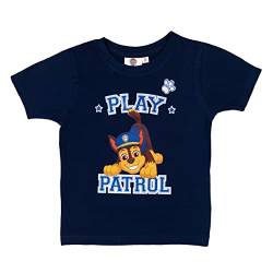 Paw Patrol T-Shirt für Jungen – Play Patrol Oberteil Kinder Shirt kurzärmlig Blau (98-104) von United Labels