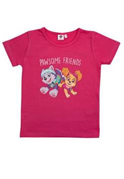 Paw Patrol T-Shirt für Mädchen Oberteil kurzärmlig Pink (as3, Numeric, Numeric_98, Numeric_104, Regular) von United Labels