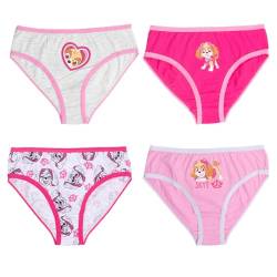 Paw Patrol - Unterhose für Mädchen Kinder Panty Slip Unterwäsche Rosa/Pink (4er Pack) (DE/NL/SE/PL, Numerisch, 98, 104, Regular, Rosa/Pink) von United Labels