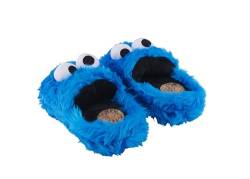 Sesamstraße Hausschuhe - Krümelmonster 3D Plüsch Slipper Pantoffeln Cookie Monster Blau (Blau, EU Schuhgrößensystem, Erwachsene, Herren, Numerisch (von/bis), M, 32, 34) von United Labels