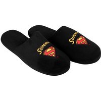 United Labels® DC Comics Superman Hausschuhe für Herren Slipper Pantoffeln Schwarz Hausschuh von United Labels