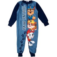 United Labels® Jumpsuit Paw Patrol Jumpsuit Jungen Overall Pyjama Schlafanzug Blau von United Labels