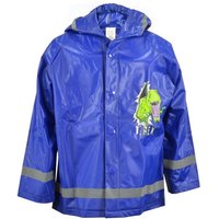 United Labels® Regenjacke Regenjacke Kinder Jungen mit Kapuze und ReflektorstreifenT-Rex Blau von United Labels