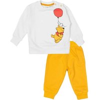 United Labels® Shirt & Hose Disney Winnie Puuh Baby Set Oberteil Pullover mit Hose Gelb / Weiß von United Labels