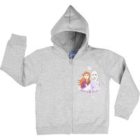 United Labels® Sweatjacke Disney Die Eiskönigin Pullover für Mädchen - Frozen Sweatshirt Grau von United Labels