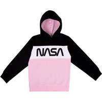 United Labels® Sweatshirt NASA Hoodie für Mädchen Kapuzenpullover Pullover Kapuze Schwarz/Rosa von United Labels