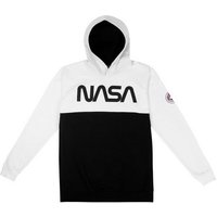 United Labels® Sweatshirt NASA Kapuzenpullover für Herren Hoodie Sweatshirt Weiß/Schwarz von United Labels