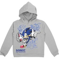United Labels® Sweatshirt Sonic The Hedgehog Hoodie für Jungen - Kapuzenpullover Pullover Grau von United Labels