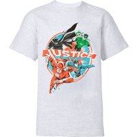 United Labels® T-Shirt DC Comics Justice League T-Shirt für Männer Weiß von United Labels