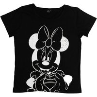 United Labels® T-Shirt Disney Minnie Mouse T-Shirt für Damen Top Schwarz von United Labels
