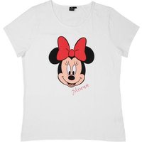 United Labels® T-Shirt Disney Minnie Mouse T-Shirt für Damen Weiß von United Labels