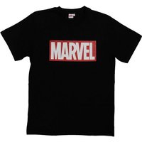 United Labels® T-Shirt Marvel T-Shirt für Herren – Logo Schwarz von United Labels