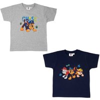 United Labels® T-Shirt Paw Patrol Kinder T-Shirt für Jungen Grau/Blau (2er Pack) von United Labels