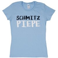 United Labels® T-Shirt Ralf Schmitz T-Shirt - Schmitzpiepe Slim Fit Blau von United Labels