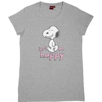 United Labels® T-Shirt The Peanuts T-Shirt für Damen - Snoopy Bigshirt Grau von United Labels