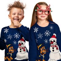 United Labels® Weihnachtspullover Paw Patrol Winterpullover für Kinder - Chase Blau von United Labels