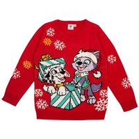 United Labels® Weihnachtspullover Paw Patrol Winterpullover für Kinder - Marshall und Everest Rot von United Labels