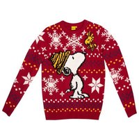 United Labels® Weihnachtspullover The Peanuts Snoopy Winterpullover Unisex Ugly Sweater Pullover Rot von United Labels