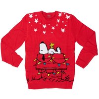 United Labels® Weihnachtspullover The Peanuts Weihnachtspullover Unisex - Snoopy Ugly X-Mas Rot von United Labels