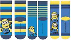 United Labels Kinder Socken Minions 3er Pack Blautöne 27-30 von United Labels