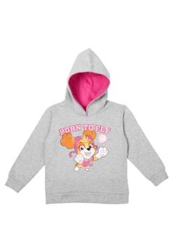 United Labels Paw Patrol Hoodie für Mädchen - Skye Born to Fly Kinder Kapuzenpullover Pullover mit Kapuze Sweatshirt Grau (DE/NL/SE/PL, Numerisch, 86, 92, Regular, Grau) von United Labels