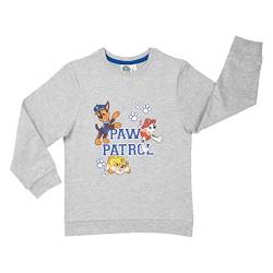 United Labels Paw Patrol Pullover für Jungen - Kinder Sweatshirt Oberteil Grau (as3, Numeric, Numeric_122, Numeric_128, Regular, 122-128) von United Labels