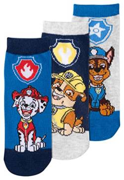 United Labels Paw Patrol Socken für Jungen Kinder Sneaker Kindersocken Mehrfarbig Bunt (3er Pack) (as3, numeric, numeric_23, numeric_26, regular) von United Labels