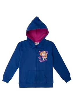 United Labels Paw Patrol Sweatjacke für Mädchen - Kinder Kapuzenpullover mit Reißverschluss Hoodie Blau (DE/NL/SE/PL, Numerisch, 98, 104, Regular, Blau) von United Labels