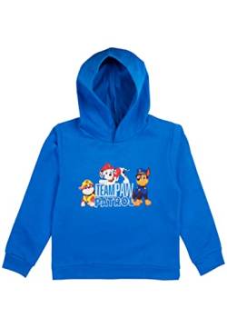 United Labels Paw Patrol Sweatshirt für Jungen - Team PAW Patrol - Kinder Kapuzenpullover Pullover mit Kapuze Hoodie Blau (as3, Numeric, Numeric_86, Numeric_92, Regular) von United Labels