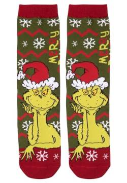 United Labels The Grinch Socken für Damen - Merry Grinchmas Sneaker Frauen Grün (35-38) von United Labels