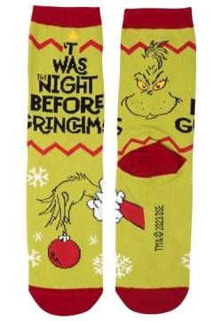 United Labels The Grinch Socken für Damen - Twas the night before Grinchmas Sneaker Frauen Grün (35-38) von United Labels