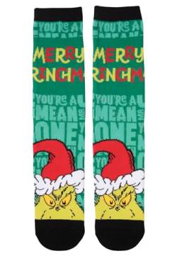 United Labels The Grinch Socken für Herren - Merry Grinchmas Sneaker Herrensocken Grün (39-42) von United Labels