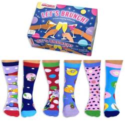 Let's Brunch Oddsocks Socken in 37-42 im 6er Set - Strumpf von United Oddsocks