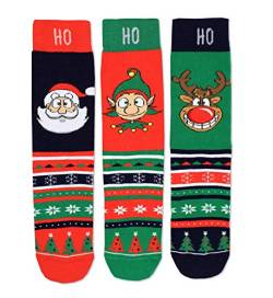 Noah Weihnachten Oddsocks Socken in 39-46 im 3er Set - Strumpf von United Oddsocks