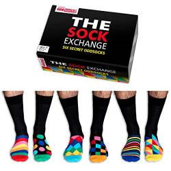 United Oddsocks The Sock Exchange - Box of 6 Mens Odd socks UK 6-11, EUR 39-46 von United Oddsocks