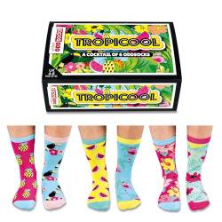 United Oddsocks Tropicool Socken - 6 verschiedene Socken für Frauen Gr. 37-42 von United Oddsocks