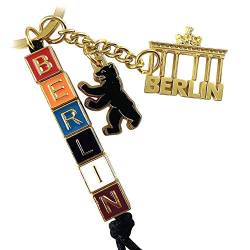 Schlüsselanhänger Berlin Souvenirs, Geschenk, Andenken - Keychain aus Metall für Deutschland. Mitbringsel für Paare, passend für Taschen, Rucksäcke, Autoschlüssel von United1871