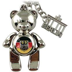 Schlüsselanhänger Berlin Souvenirs, Geschenk, Andenken - Keychain aus Metall für Deutschland. Mitbringsel für Paare, passend für Taschen, Rucksäcke, Autoschlüssel von United1871