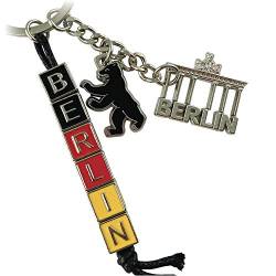 Schlüsselanhänger Berlin Souvenirs, Geschenk, Andenken - Keychain aus Metall für Deutschland. Mitbringsel für Paare, passend für Taschen, Rucksäcke, Autoschlüssel von United1871