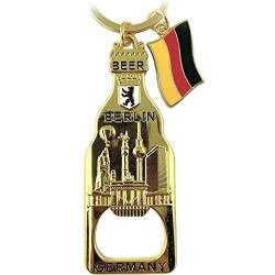 Schlüsselanhänger Flaschenöffner Berlin Souvenirs, Geschenk, Andenken aus Metall für Deutschland. Mitbringsel, Glücksbringer und Mutmacher, passend für Paare. Taschen und Autoschlüssel. Bottle Opener von United1871