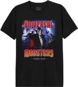 Universal Monster Herren Meunimots004 T-Shirt, Schwarz, XS von Universal Monster