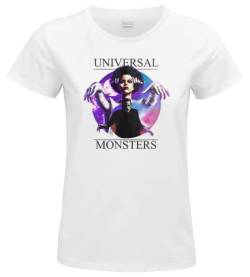 Universal Monster Herren Wounimots004 T-Shirt, weiß, XL von Universal Monster