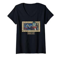 Damen Universal Monsters Dracula Charro Negro T-Shirt mit V-Ausschnitt von Universal Monsters