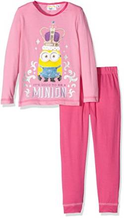 Universal Pictures Mädchen Minions Zweiteiliger Schlafanzug, Pink (Rosa), 8 Jahre von Universal Pictures
